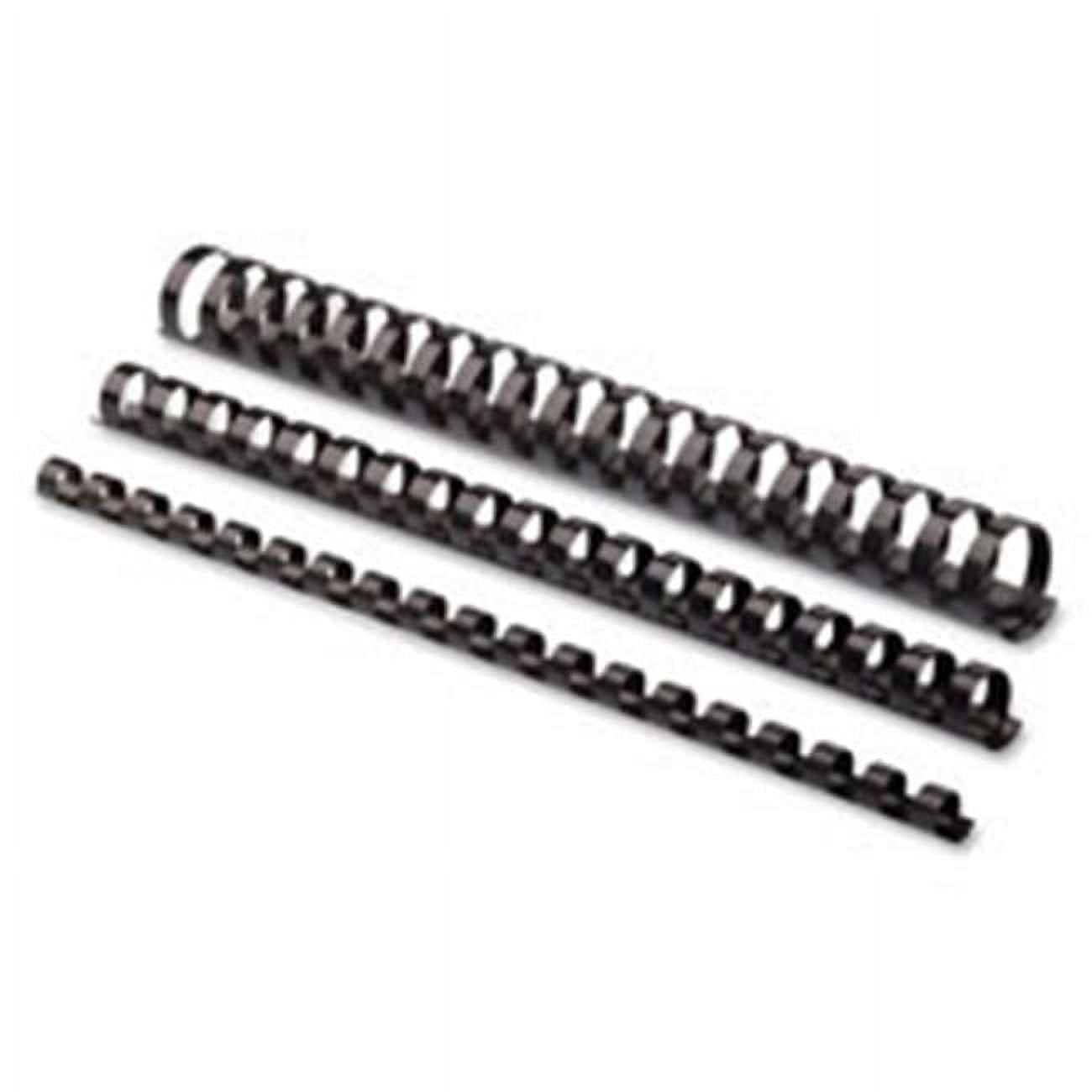 Plastic Comb Bindings, 1 in.,151-200 Sht Capacity,10-PK,BK