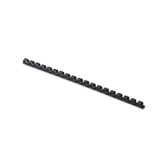 Plastic Comb Bindings 5/16" Diameter, 40 Sheet Capacity, Black, 100 Combs/Pack