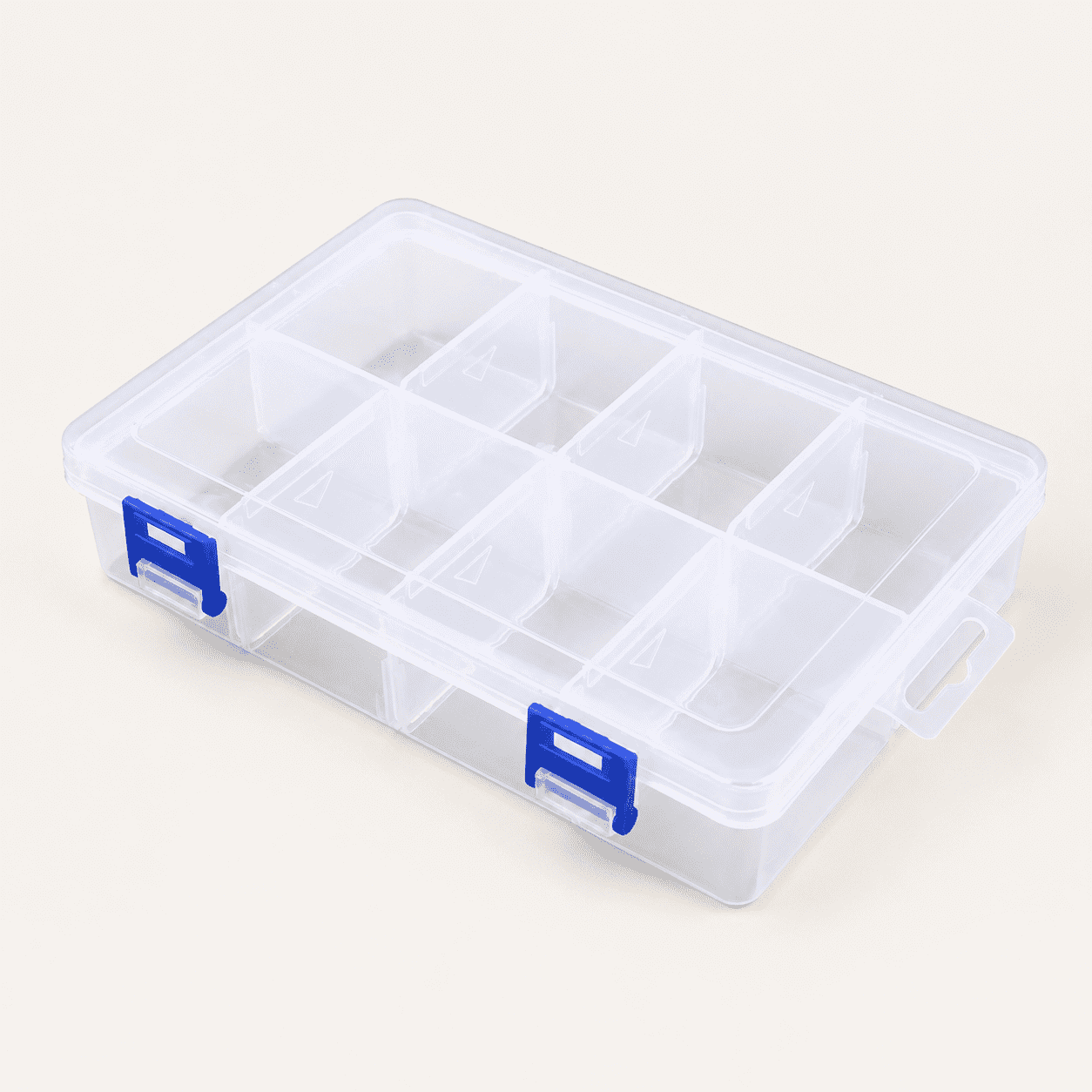 Plastic Compartment Storage Box With Adjustable Divider Removable Grid ...