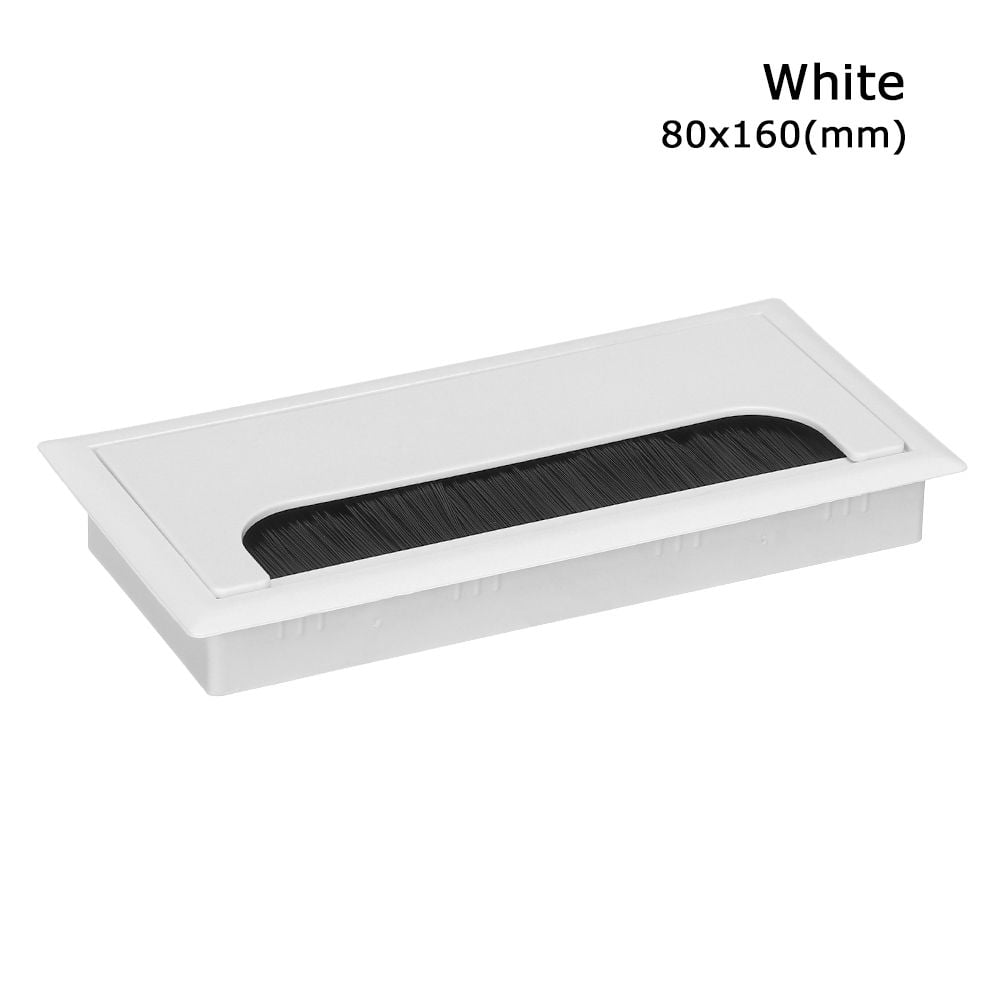 Plastic Computer desktop Decor Grommet Hole Cover Wire Box Desk Cable ...