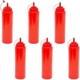 thumbnail image 1 of Plastic Condiment Squeeze Bottles (Red, 32 oz, 6 Pack), 1 of 6