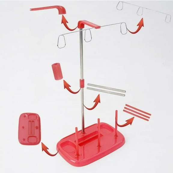 Plastic Cone Thread Stand | Heavy-Duty Spool Holder for Sewing/Serger/Overlock Machine, Thread Rack for Home & Industrial Use"