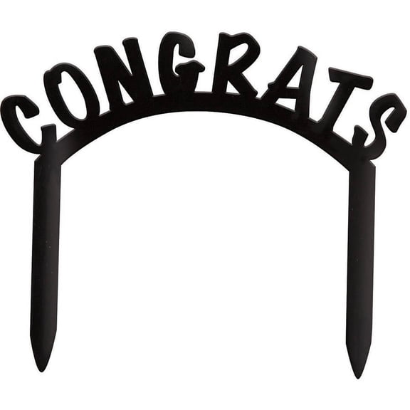 Plastic Congrats Cake Topper