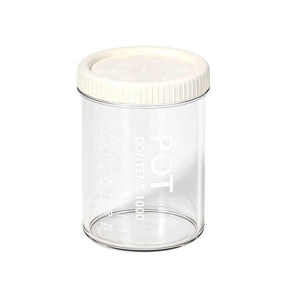 Plastic Containers with Lids, Oimcto Reusable Containers with Snap-Top Lids, Freezer Safe, Airtight Stackable Storage for Meal Prep, Leftovers & Takeout, Round Clear(1000Ml)