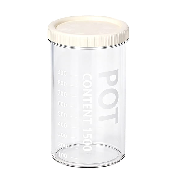 Plastic Containers with Lids, Oimcto Reusable Containers with Snap-Top Lids, Freezer Safe, Airtight Stackable Storage for Meal Prep, Leftovers & Takeout, Round Clear(1500Ml)