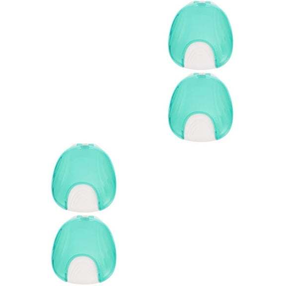 Plastic Containers pcs Retainer Office Professional To- For Press- Teeth Case Fake Cup Portable Aligner Braces Cups Denture Dentures Trays Clear Shaped Green Bath Travel Container