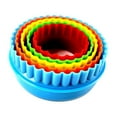 thumbnail image 1 of Plastic Cookie Cutter Color Set (Random Colors) Round, Cookie Cutter Set Cutter Set Multi Size Sandwich Fondant Cake Vegetable Shapes Cutter Set, 1 of 4