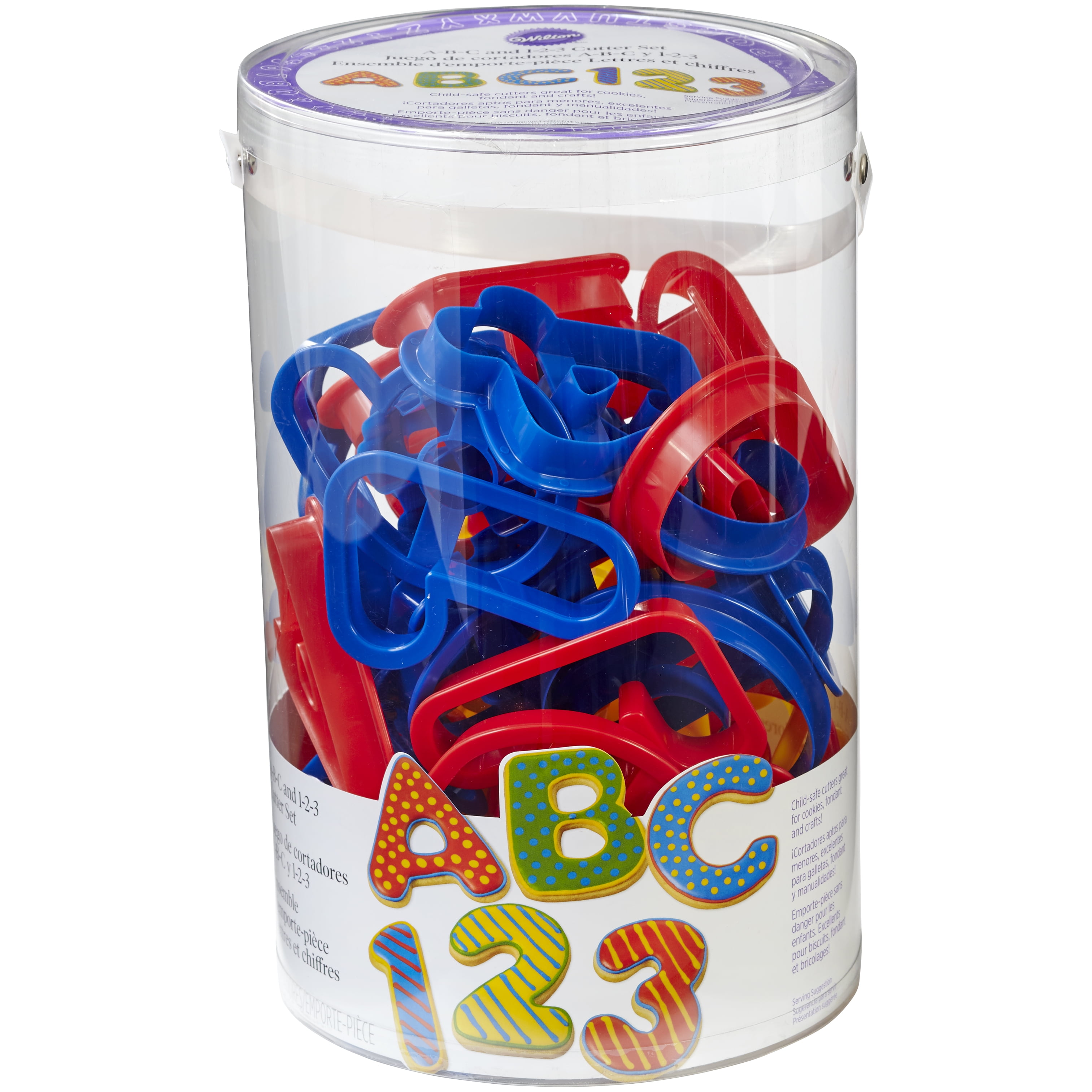 Wilton Cookie Cutter Set, ABC & 123, 50 pc.