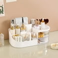 thumbnail image 1 of Plastic Cosmetic Desktop Storage Box, Drawer & Open Design for Makeup Stationery, Suitable for Office Home, Tidy & Durable, 1 of 6