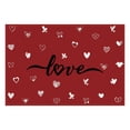 thumbnail image 1 of Plastic Cotton Linen Table Mat Kitchen Decor, Valentines Day Heart Placemat Valentine'S Day Heart Placemat Cotton Linen Table Mat Kitchen Dining Decor 12X18 Inch, 1 of 7
