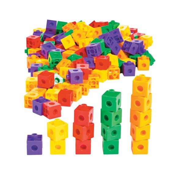 Plastic Counting Cubes - Educational - 200 Pieces
