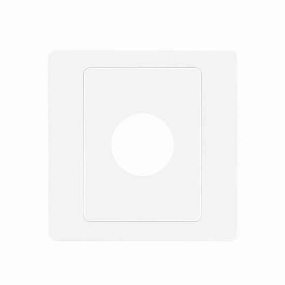 Plastic Cover Plate Elegant Socket Cover Plate with Cable Outlet for Home Office