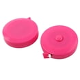 thumbnail image 1 of Plastic Cover Retractable Measure Tape Tool Pink 150cm 5Ft Long 2pcs, 1 of 4