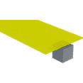 thumbnail image 1 of Plastic-Craft Translucent Acrylic Sheet, 2037 Yellow, 1/4" Thick, 30" W x 36" L, 1 of 1