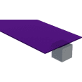 thumbnail image 1 of Plastic-Craft Translucent Acrylic Sheet, 2287 Purple, 3MM Thick, 12" W x 36" L, 1 of 1