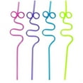 thumbnail image 1 of Plastic Crazy Loop Straws, Assorted, 4ct, 1 of 3