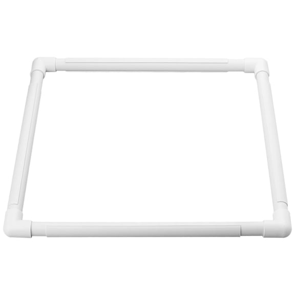 Plastic Cross Stitch Frame, 43 cm x 43 cm, Quick Release, Multipurpose for Embroidery, Knitting, Handcraft Projects, Sturdy Plastic, Simple Storage, Easy Use