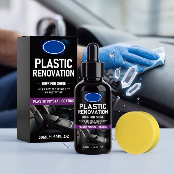 Plastic Crystal Coating Spray Headlight Restorer Scratch Repair High Gloss Clear Protectant