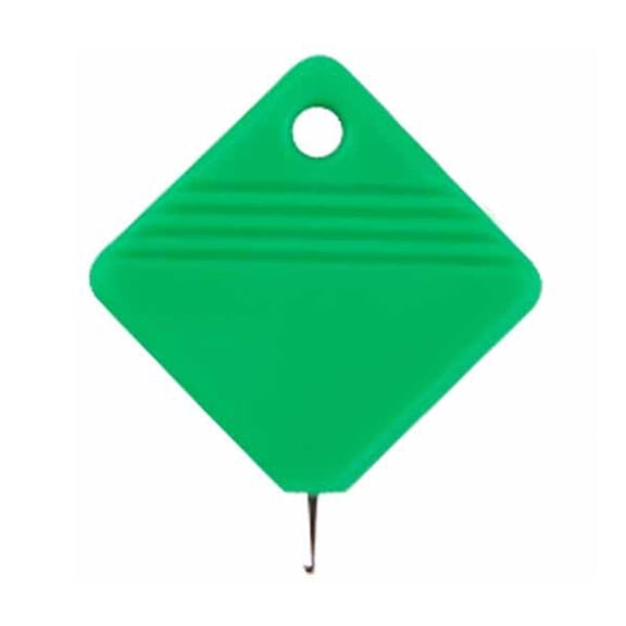 Plastic Cube Threader, Manual Needle Threading Tool for Home Sewing, Threading Helper for Handicraft and Clothing Repair Green