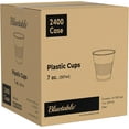 thumbnail image 1 of Plastic Cups Bulk Disposable 7 oz , 2400 Count Clear Cup , Case Pack, 1 of 5