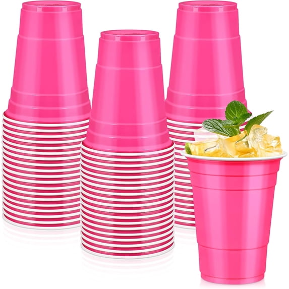 Plastic Cups,  Disposable Cups, Drinking Cups For Birthday Party, Picnic, Easter.Different colors to choose from