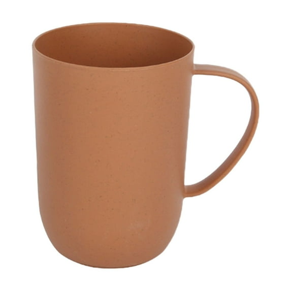 Plastic Cups Hotel Mouthwash Cup Home Brushing Cup with Handle Wood Fiber Water Cup Bathroom Cup Mouthwash Cups