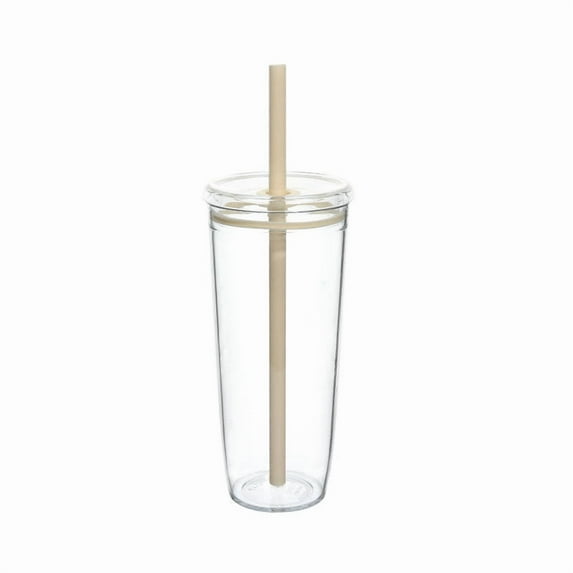 Plastic Cups with Lids and Straws, Reusable Sippy Cups Clear Tumblers Bulk with A Colorful Flip-Top Lid for On-The-Go, Great Gift for Kids