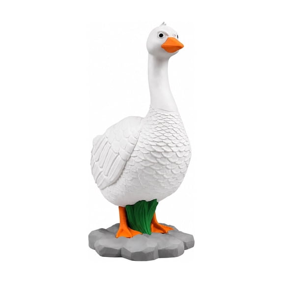 Plastic Cute Goose Figurine Decor For Living Room Shelf Desk And Home Tabletop Display