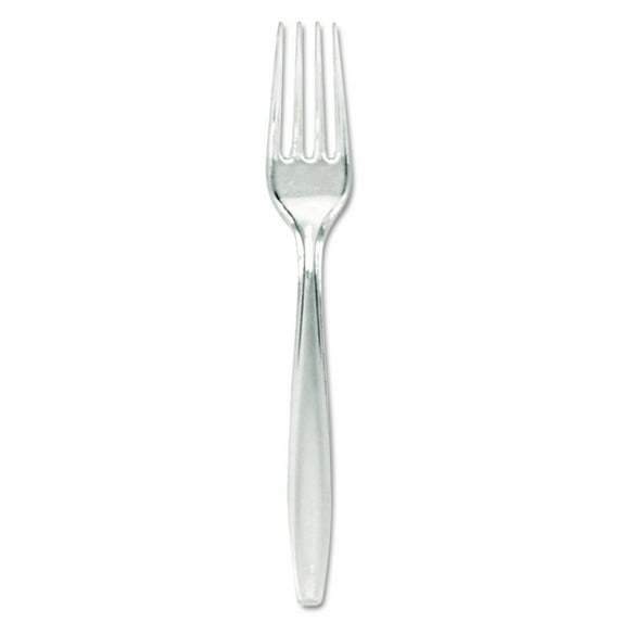 Dixie® Heavyweight Plastic Forks, Clear, Pack Of 1,000 Forks
