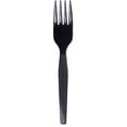 thumbnail image 1 of Plastic Cutlery, Heavy Mediumweight Forks, Black, 1,000/carton | Bundle of 5 Cartons, 1 of 6