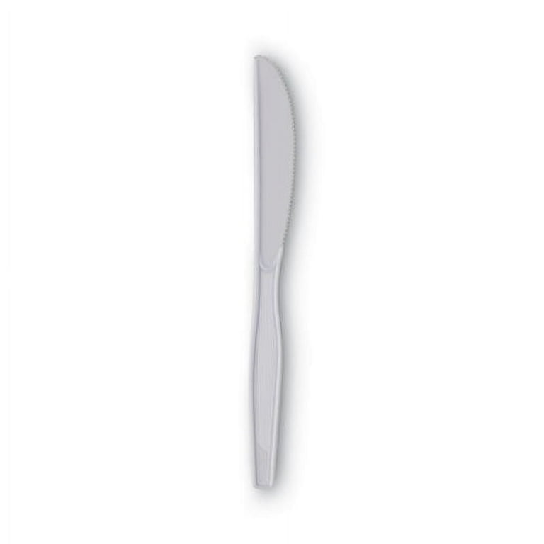 Plastic Cutlery, Heavy Mediumweight Knives, White, 1,000/Carton Plastic Cutlery, Heavy Mediumweight Knives, White, 1,000/Carton
