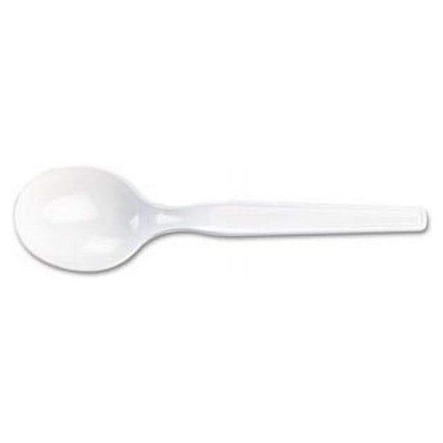 Plastic Cutlery Heavy Mediumweight Soup Spoon, 100/Box