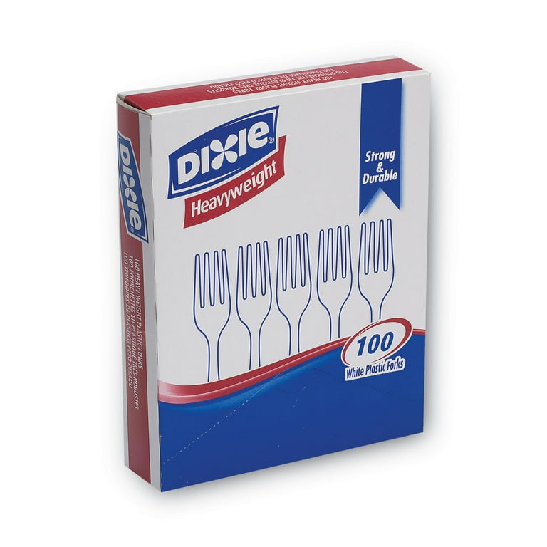 Dixie - Plastic Tableware, Heavy Mediumweight Forks, Black, 100/Box, Sold as 1 BX Dixie - Plastic Tableware, Heavy Mediumweight Forks, Black, 100/Box, Sold as 1 BX