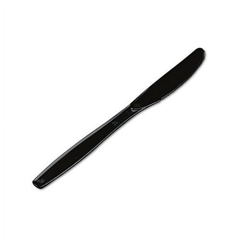 Plastic Cutlery, Heavyweight Knives, Black, 1,000/Carton Plastic Cutlery, Heavyweight Knives, Black, 1,000/Carton