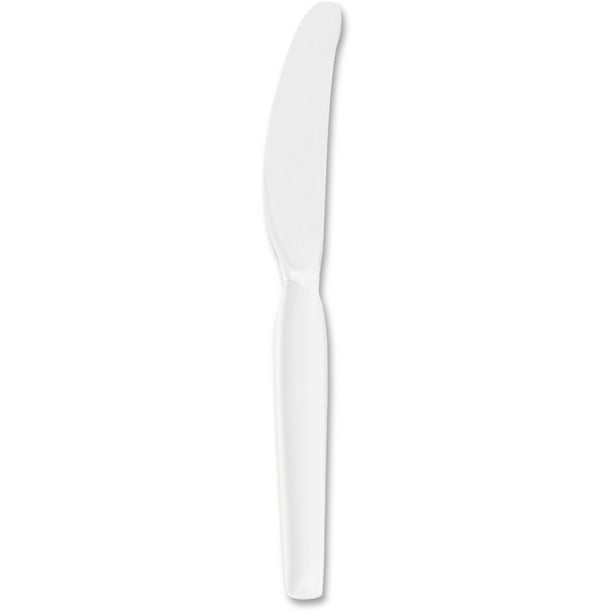Plastic Cutlery, Heavyweight Knives, White, 100/Box Plastic Cutlery, Heavyweight Knives, White, 100/Box