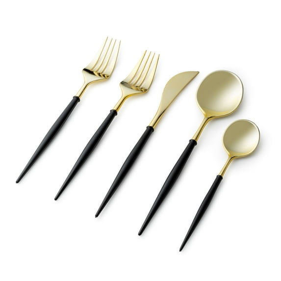 Plastic Cutlery Set-40 Set- Disposable Forks, Spoo