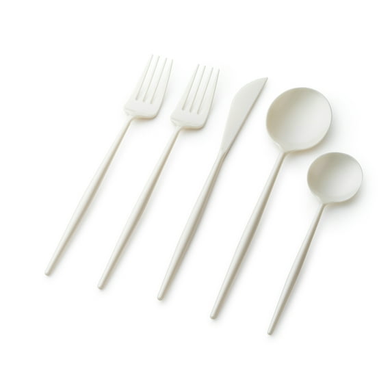 Plastic Cutlery Set-40 Set- Disposable Forks, Spoo