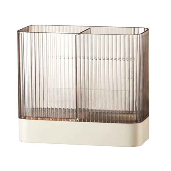 Plastic Cutlery Storage Organizer Caddy Bin for Kitchen Table, Cabinet or Pantry - Holds Forks