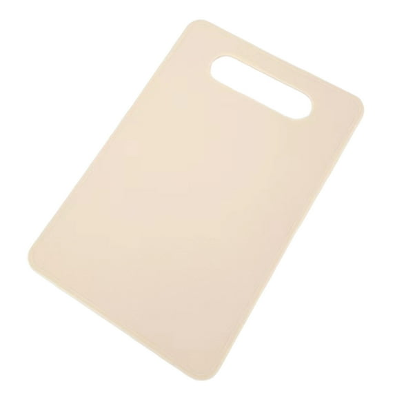 Plastic Cutting Board,1 Pack Small Chopping Boards for Kitchen,BPA-Free,Nonslip Plastic Chopping Board for Meat Vegetable Fruit,Easy Grip Handle,Non-Slip,Space Saving(Beige)