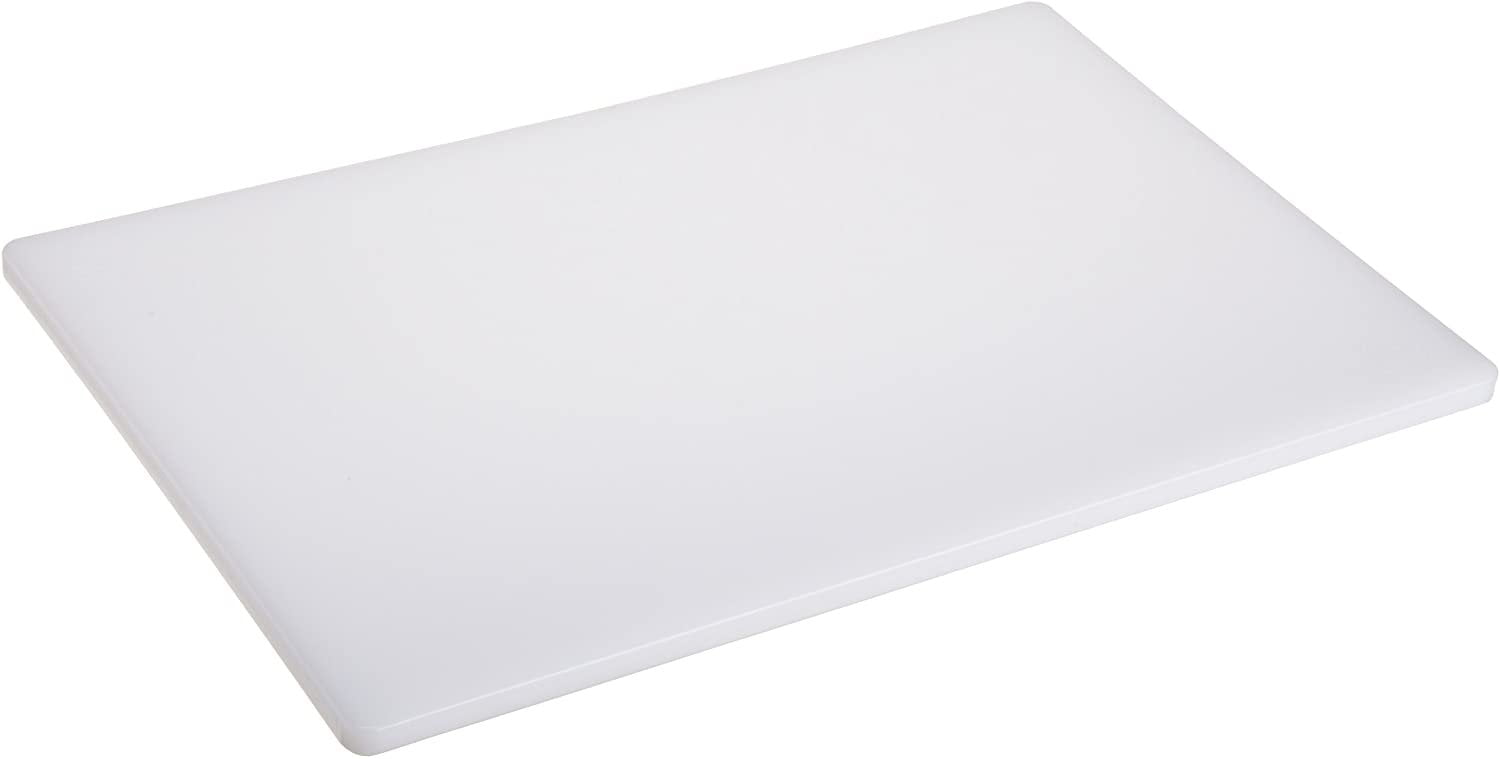 Plastic Cutting Board 15x20 3/4" Thick White, NSF Approved Commercial Use