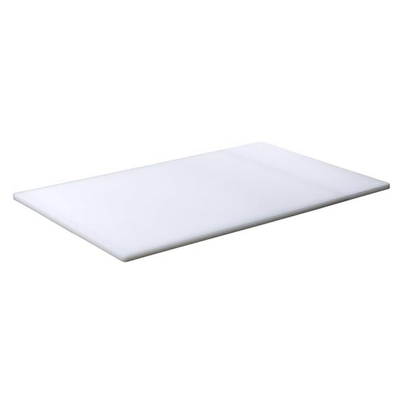 Plastic Cutting Board 18x30 1/2" Thick White, NSF Approved Use