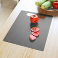 thumbnail image 1 of Plastic Cutting Board Basdi Eco-Friendly Colorful Plastic Cutting Board - Non-Slip Chopping Mat, Food-Safe Kitchen Board for Vegetable Preparation - Multi-Size Options, Non Slip Chopping Mat, Grey, 1 of 4