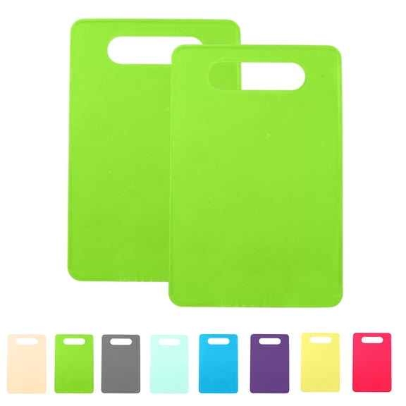 Plastic Cutting Board Set,2 Pack Small Boards, Dishwasher Safe, Small Cutting Boards for Kitchen, Dishwasher Safe, Flexible, Easy Grip Handle