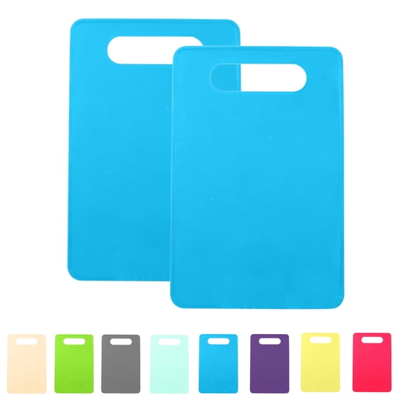 Plastic Cutting Board Set,2 Pack Small Boards, Dishwasher Safe, Small Cutting Boards for Kitchen, Dishwasher Safe, Flexible, Easy Grip Handle