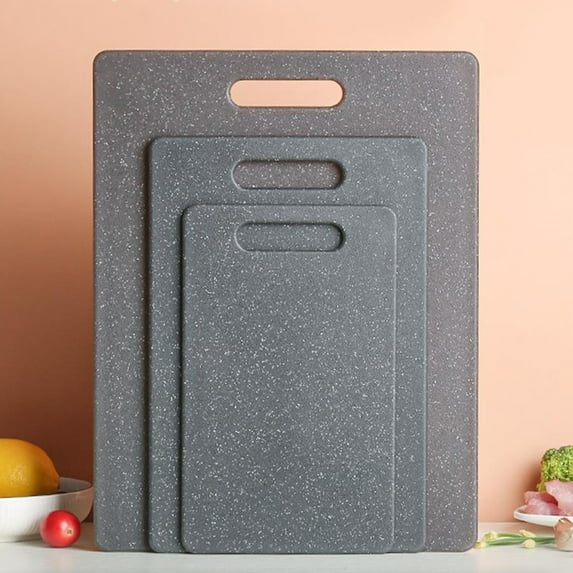 Plastic Cutting Board Set, Kitchen Chopping Board, 1x Double-Sided Board with Non-Slip Grip & Frosted Texture, Dishwasher for Easy Cleaning, Ideal for Meal Prep, Slicing Vegetables, Meat, Aestivo