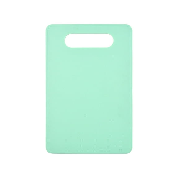Plastic Cutting Board Set, Small Chopping Boards for Kitchen, Dishwasher Safe, Boards for Meat Vegetable Fruit, Easy Grip Handle, Non-Slip, Space Saving, Mint Green
