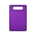 thumbnail image 1 of Plastic Cutting Board Set, Small Chopping Boards for Kitchen, Dishwasher Safe, Boards for Meat Vegetable Fruit, Easy Grip Handle, Non-Slip, Space Saving, Purple, 1 of 6