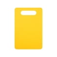 thumbnail image 1 of Plastic Cutting Board Set, Small Chopping Boards for Kitchen, Dishwasher Safe, Boards for Meat Vegetable Fruit, Easy Grip Handle, Non-Slip, Space Saving, Yellow, 1 of 6