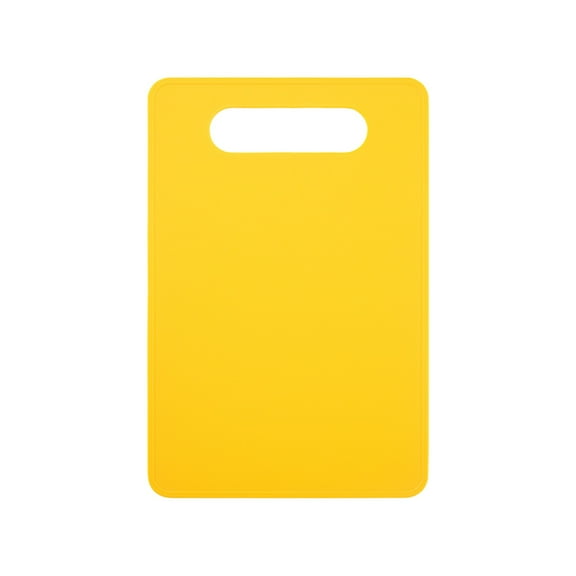 Plastic Cutting Board Set, Small Chopping Boards for Kitchen, Dishwasher Safe, Boards for Meat Vegetable Fruit, Easy Grip Handle, Non-Slip, Space Saving, Yellow