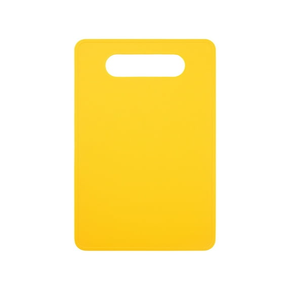 Plastic Cutting Board Set, Small Chopping Boards for Kitchen, Dishwasher Safe, Boards for Meat Vegetable Fruit, Easy Grip Handle, Non-Slip, Space Saving, Yellow